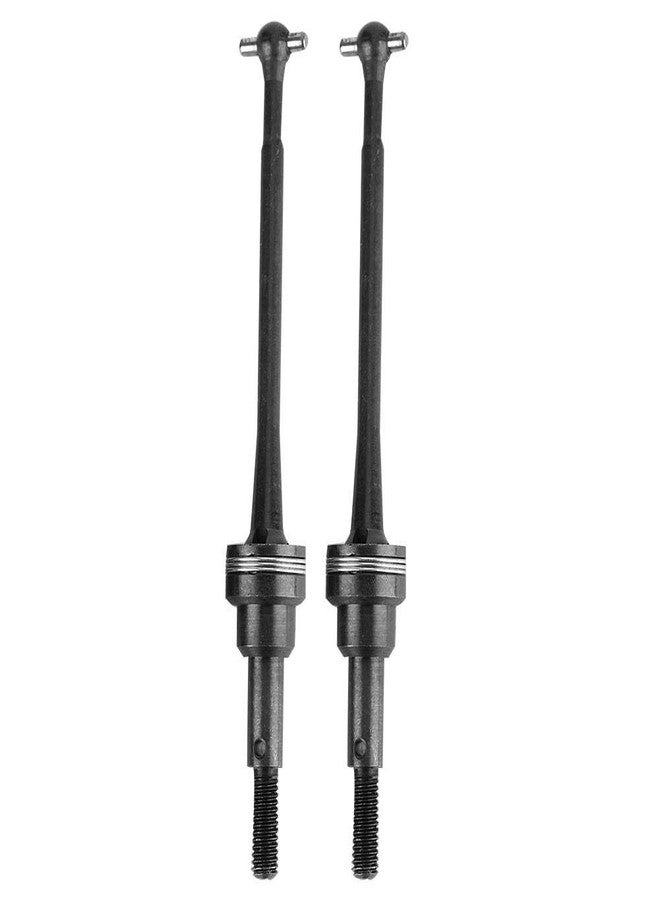 Dilwe RC Car Drive Shaft, 2pcs Front Universal Drive Shaft Metal Transmission Shaft for WLtoys 1/12 12423 Remote Control Car Accessory(Black0090BL) - Image 1