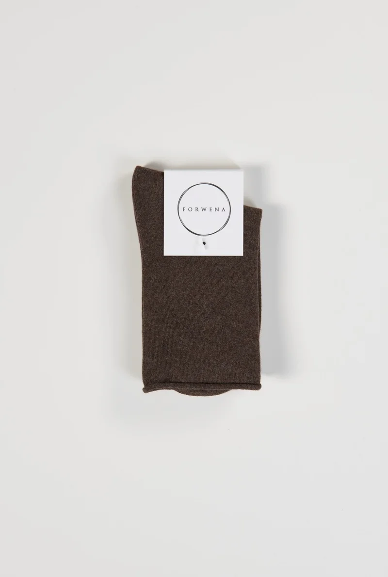 فوروينا Brown Bamboo Elastic Seamless Women's Socks