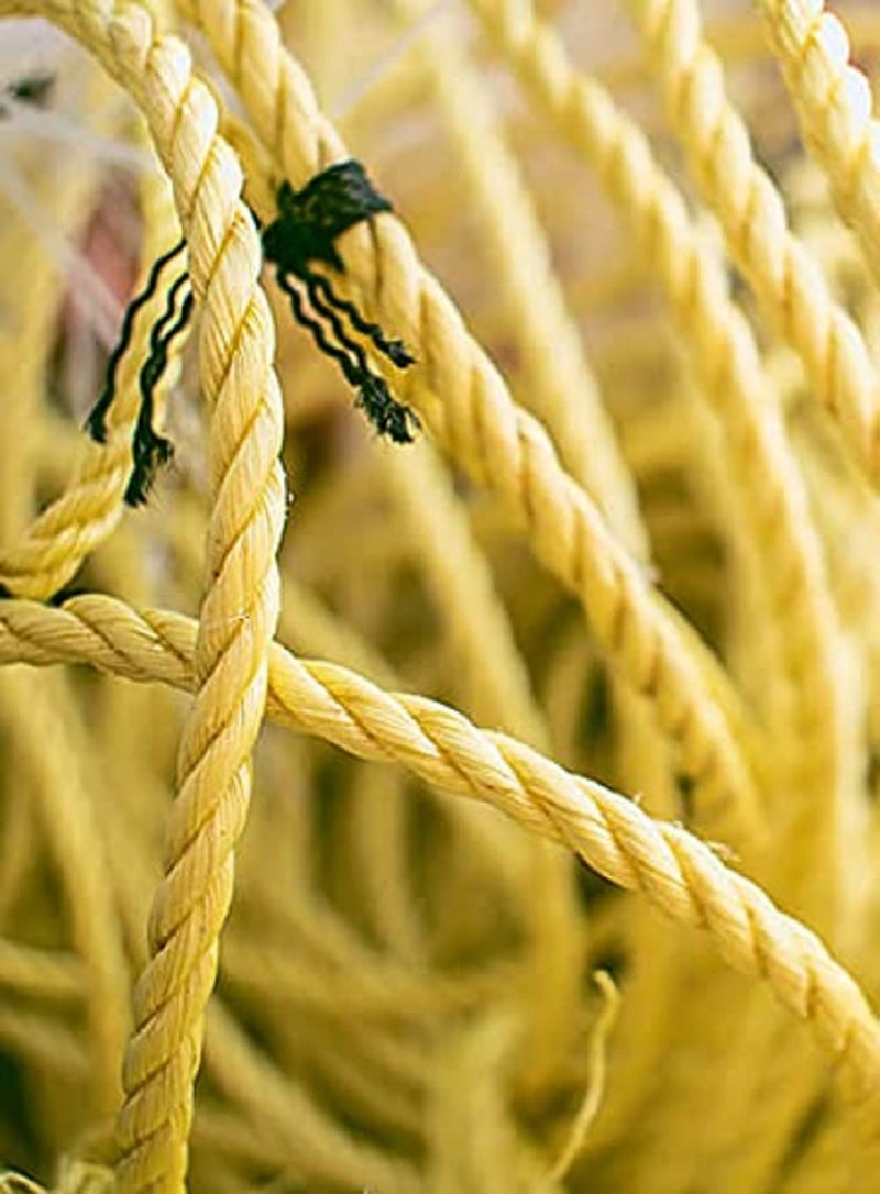 BSPS Twisted Nylon Industrial Grade Multipurpose Weather Resistant Rope for Craft DIY Projects Yellow 10 mm X 10 Meters Model Nylon_PP26 - Image 3