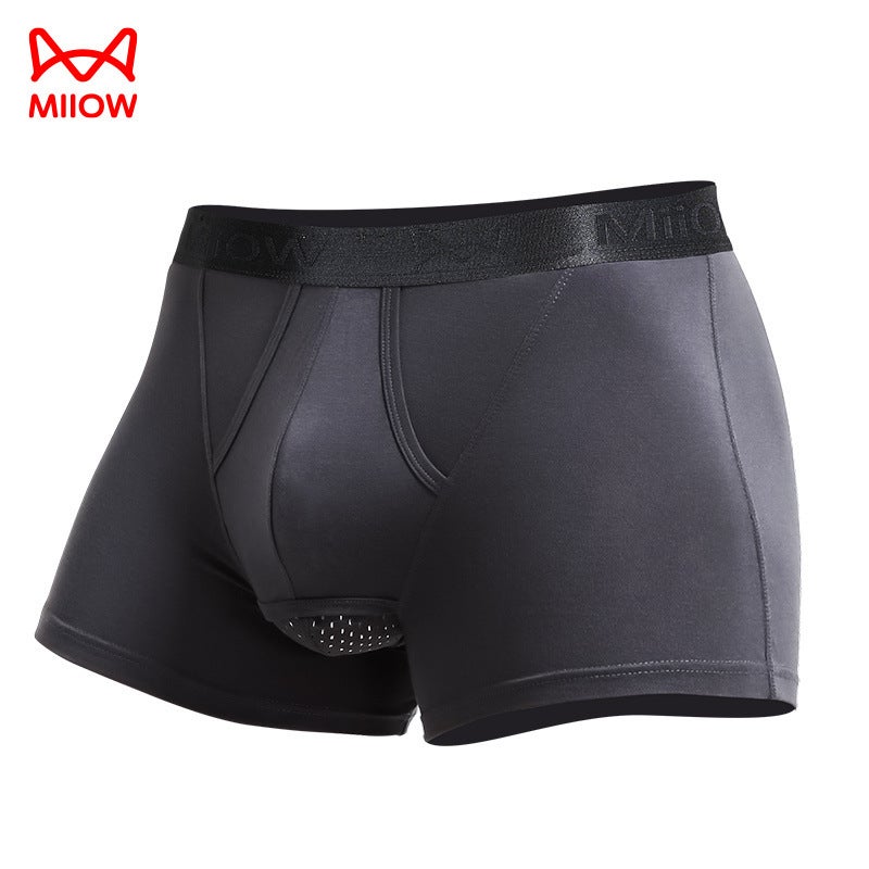 Mens Briefs Separation Pouch Underpants Grey  - Image 1
