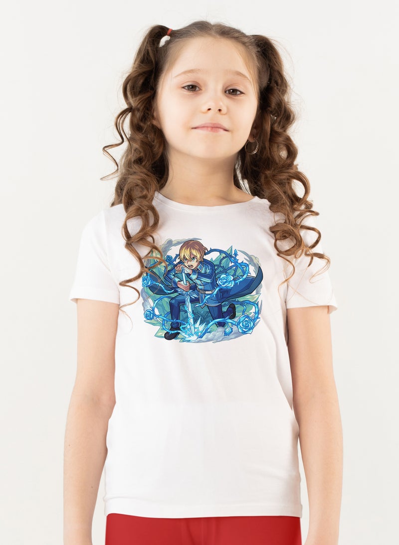 Fashion World Cotton T-shirt Printed with High-quality Anime  Sword Art - Image 1