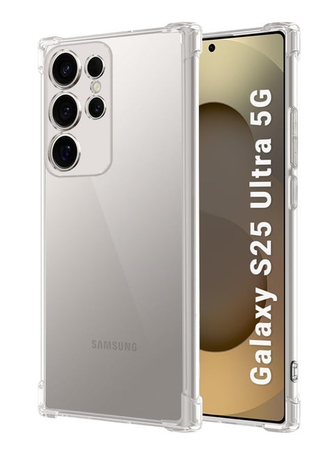 Transparent shockproof cover compatible with the Samsung Galaxy S25 Ultra