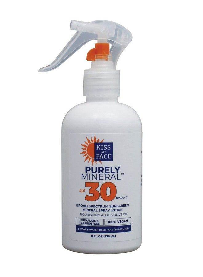 Mineral Sun Spray Sunscreen Lotion Spf 30 Sunblock 8 Oz