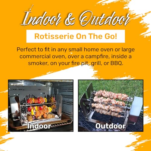 ROTO-Q 360 Skewer Set: Create Perfect Kebabs with This Rotisserie Attachment - For Meats, Vegetables, and More (Compatible with ROTOQ360 Rotisserie) - Image 5