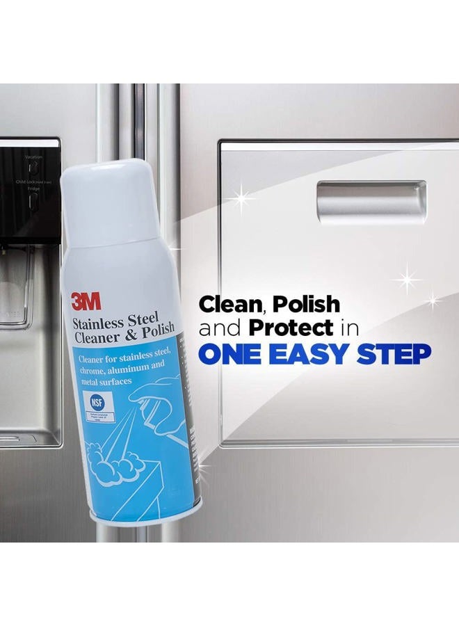 3M Stainless Steel Cleaner And Polish, Nsf Certified Ss Polish For Steel Chrome Aluminium Etc, Made In Usa - Image 5