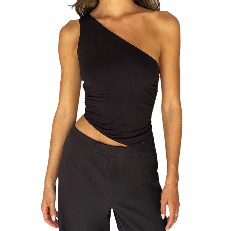 Women's One Shoulder Sleeveless Top - Image 5