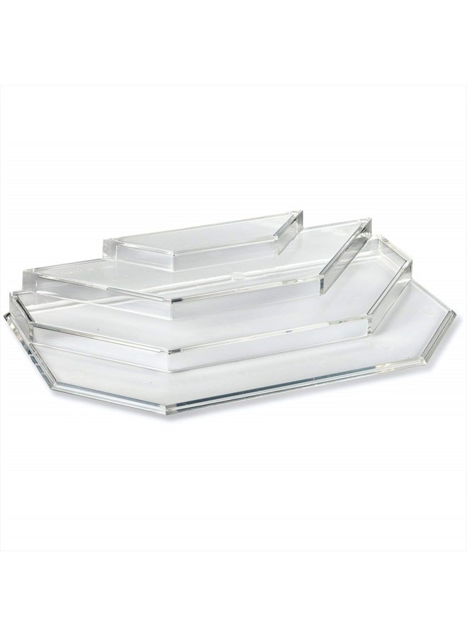 BY ALEGORY byAlegory Acrylic Mini Perfume & Mini Scented Oils Organizer & Vanity Display 4 Tiers For Storing Mini, Travel Size, Rollerball Beauty Perfume Bottles - Clear - Image 3