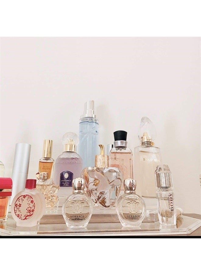BY ALEGORY byAlegory Acrylic Mini Perfume & Mini Scented Oils Organizer & Vanity Display 4 Tiers For Storing Mini, Travel Size, Rollerball Beauty Perfume Bottles - Clear - Image 4