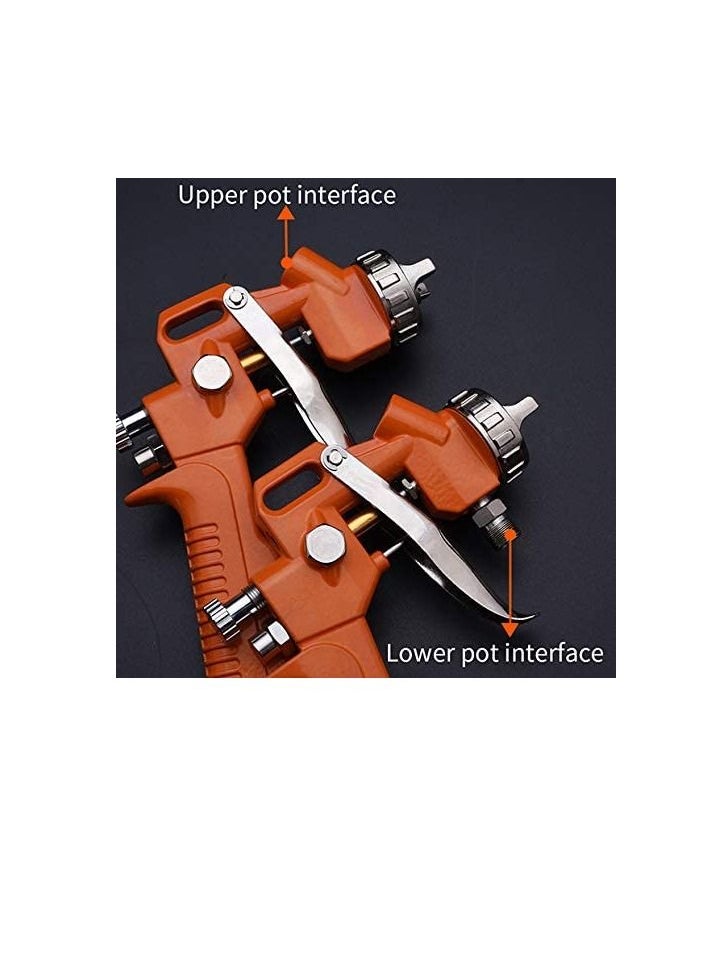 Harden Harden Pneumatic Air Spray Gun Touch Up Paint Sprayer Gravity Feed Spray Gun Auto Car Furniture Finishing Coat Painting Spraying Tool (600 Ml)  - Image 2