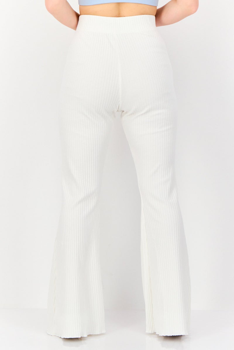 Nike Women Sportswear Fit Outdoor Jersey Pants, White  - Image 3