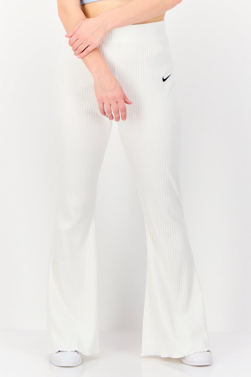 Nike Women Sportswear Fit Outdoor Jersey Pants, White  - Image 1