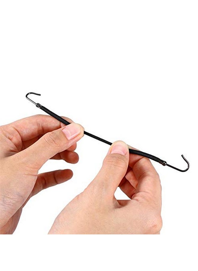 Oarkive - 20Pcs Bungee Hair Ties With Hooks - Elastic Hair Bands, Ponytail Holders, Hair Wraps - Image 1