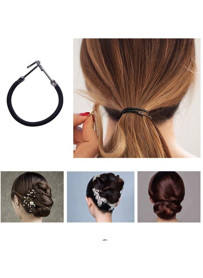 Oarkive - 20Pcs Bungee Hair Ties With Hooks - Elastic Hair Bands, Ponytail Holders, Hair Wraps - Image 1