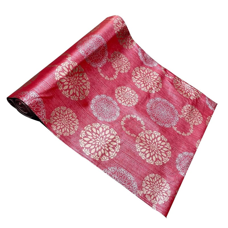 Mopak Decor Mopak Decor 5M Polyester Kitchen Roll Used for Wardrobe Dining Table Bathroom Fridge Shoe Rack Kitchen Placemat Desk Table Pads Table Roll Antislip Mat Red Sudarsan  - Image 1