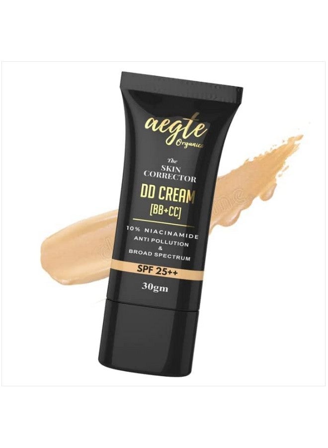 آيجت كريم تصحيح البشرة Aegte Organics DD (BB+CC) واسع الطيف بعامل حماية من أشعة الشمس SPF 25++ وتغطية تدوم طويلاً وخفيف الوزن ومرطب (طبيعي) - Image 1