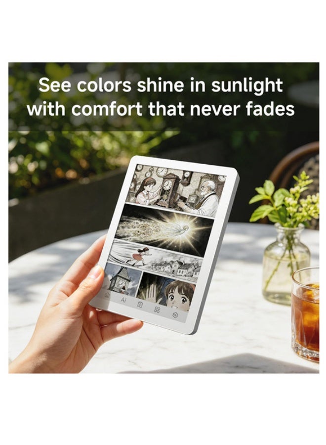Bigme B6 Color eReader with 4GB+64GB, 6 Inches Colour Eink eBook Readers Android E-Readers Digital ePaper Tablet with Octa-Core CPU, Android 14, Adjustable Front Light E-Ink eReader Green - Image 3