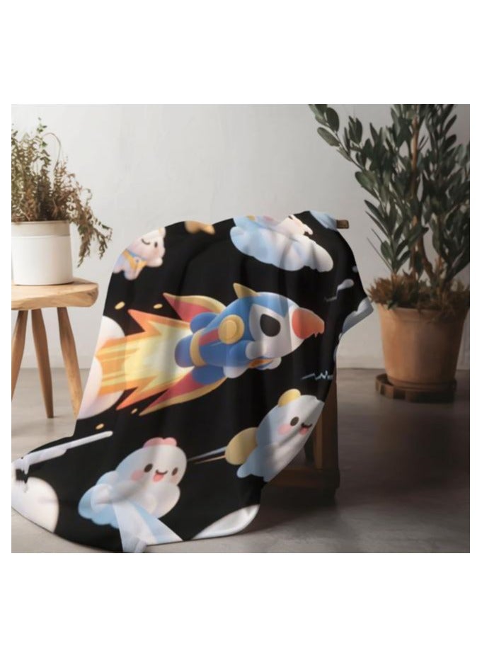 general Children's or student cartoon flannel thin blanket (warm and comfortable, suitable for sleep, games) 100cm*150cm - 282 - Image 3