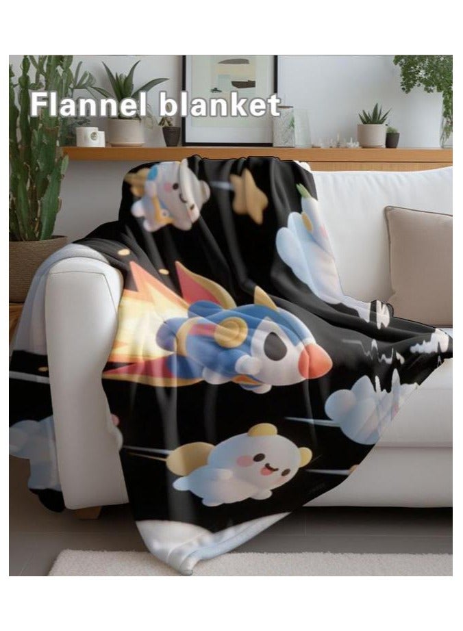 general Children's or student cartoon flannel thin blanket (warm and comfortable, suitable for sleep, games) 100cm*150cm - 282 - Image 4