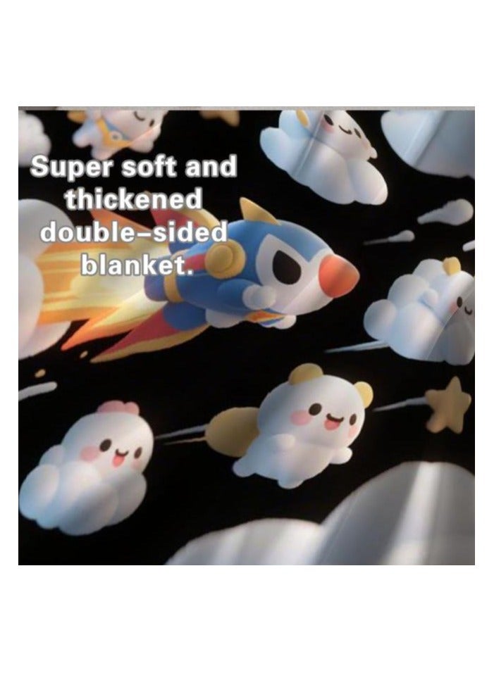 general Children's or student cartoon flannel thin blanket (warm and comfortable, suitable for sleep, games) 100cm*150cm - 282 - Image 5