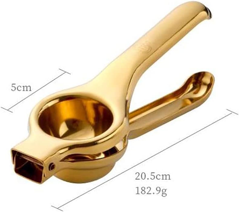 klarakoStainless Steel Heavy Duty Handheld Manual Fruit Juicer Orange Lime Citrus Lemon Squeezer Extractor Hand Press Tool for Kitchen & Bar klarakoGold - Image 5