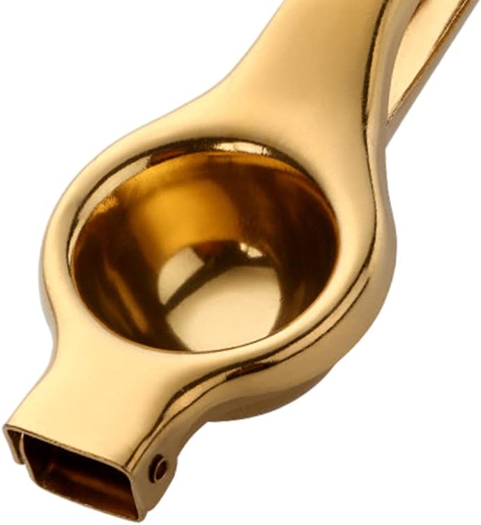 klarakoStainless Steel Heavy Duty Handheld Manual Fruit Juicer Orange Lime Citrus Lemon Squeezer Extractor Hand Press Tool for Kitchen & Bar klarakoGold - Image 3