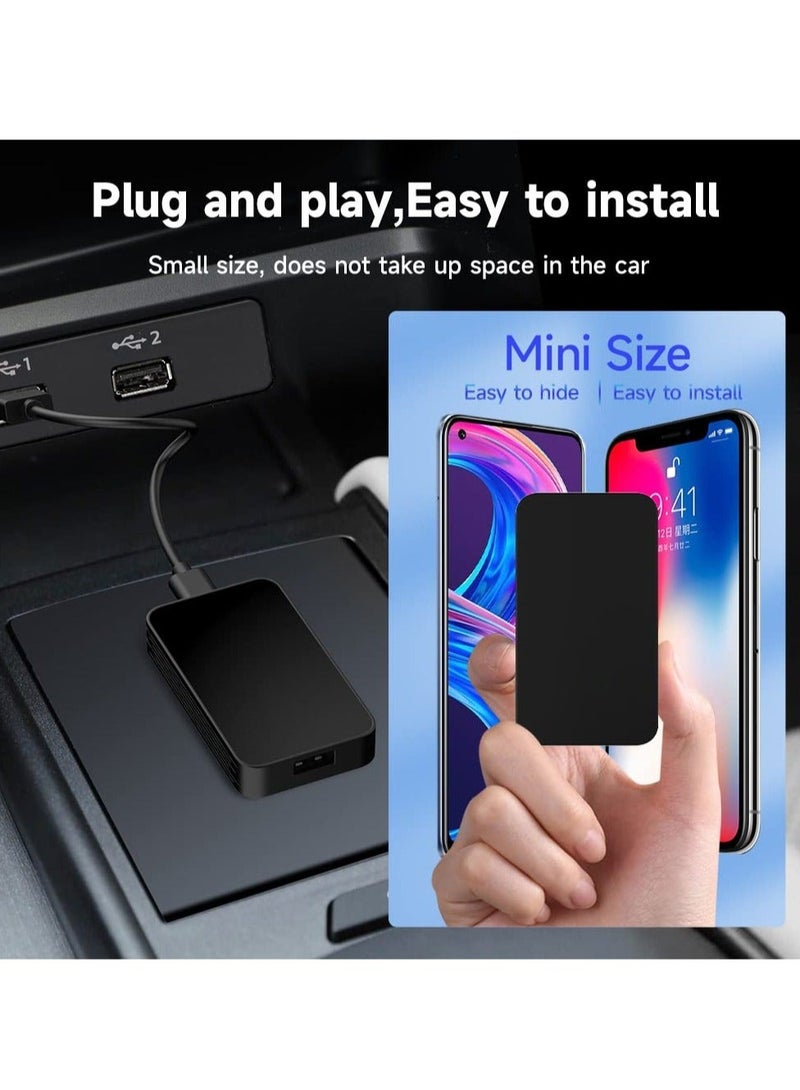 كابتن تيك Wireless CarPlay Adapter - Apple CarPlay Android Auto Wireless Adapter Will Built-in Wired to Wireless. Plug and Play Auto Connection Online Upgrades(Video Mirror not Supported) - Image 3