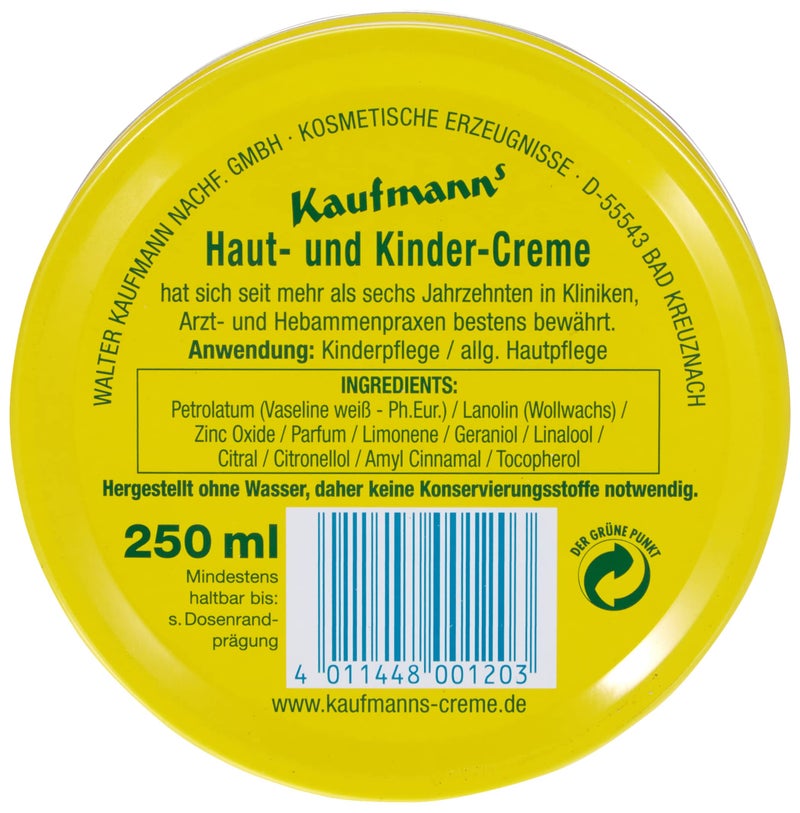Kaufmanns 120 Haut & Kindercreme 250ml - Image 2