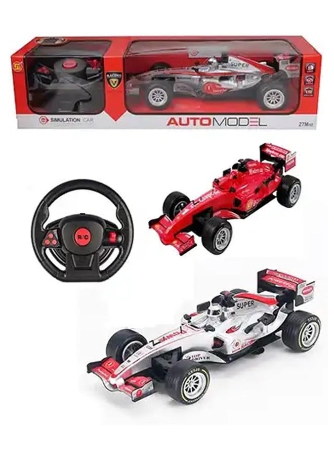 BAYBEE - Baybee Formula One 1:2 Radio Control Stunt RC Cars F1 Racing Remote Control Car for Kids with 2.4G Remote Control 4WD Electric Off-Road Buggy Battery Cars for Kids Gift Toys for Boys Girls 5+Years - Image 1