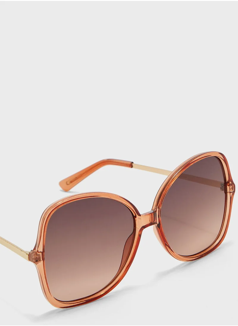 MANGO Befly Oversized Sunglasses