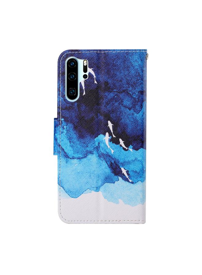 S-TOP Case For Huawei P30 Pro Colored Drawing Pattern Horizontal Flip Leather Case with Holder & Card Slots & Wallet & Lanyard - Image 3