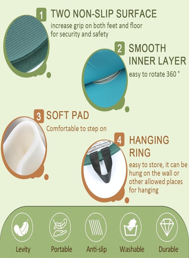 Ehucon Pivot Disc and Patient Transfer Board-Turning Devices for Elderly and Disabled,Pregnant Woman,Slide Boards Aid,Swivel Cushion 360 Degree Rotating Seat Cushion for Direction Change 15.7"Dia - Image 5