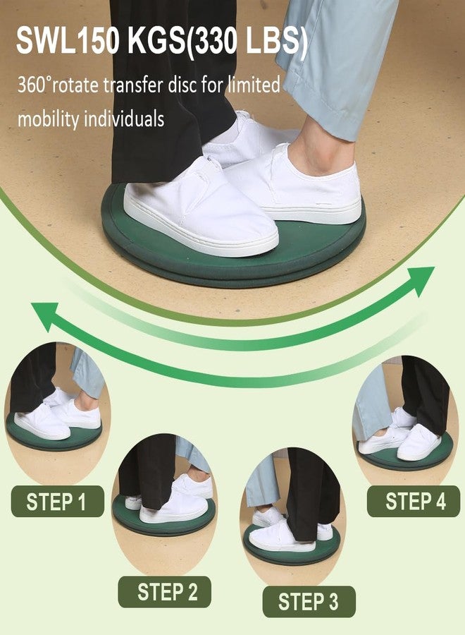 Ehucon Pivot Disc and Patient Transfer Board-Turning Devices for Elderly and Disabled,Pregnant Woman,Slide Boards Aid,Swivel Cushion 360 Degree Rotating Seat Cushion for Direction Change 15.7"Dia - Image 3