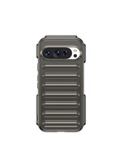 For Google Pixel 9 Pro Capsule Series Candy Color TPU Phone Case(Transparent Grey)