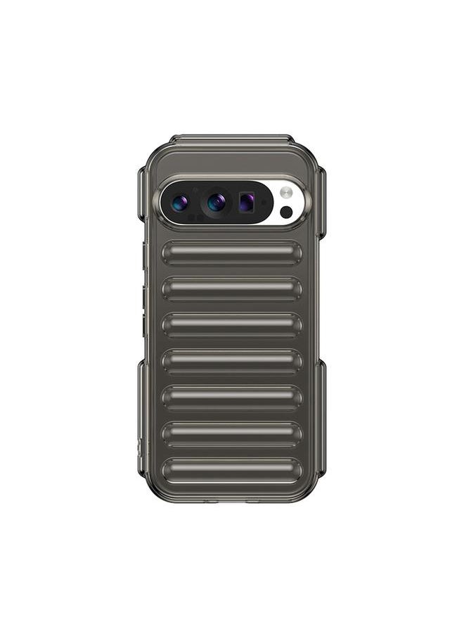erorex - For Google Pixel 9 Pro Capsule Series Candy Color TPU Phone Case(Transparent Grey) - Image 1