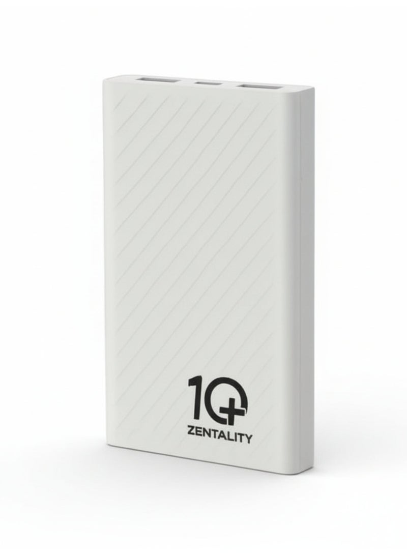 Zentality 10000 mAh Slim and Powerful Power Bank with 12W 2 Output Port,USB-C, Micro Ports,LCD Display, Small and 46 hours Battery for Smartphones, Tablets and Others - Image 2
