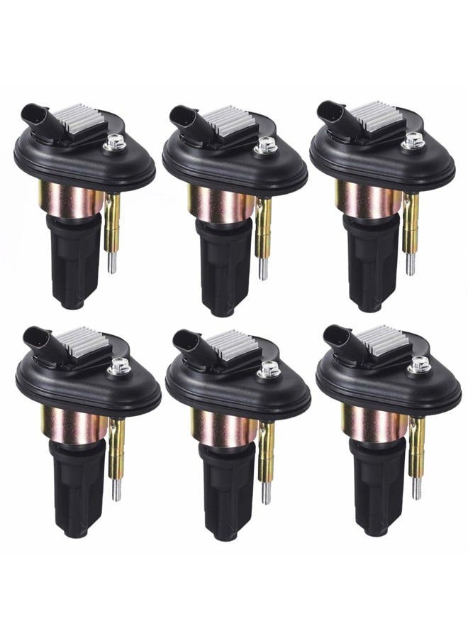 YHTAUTO Set of 6 Ignition Coils Pack for Chevrolet Trailblazer GMC Envoy Buick Rainier Oldsmobile Bravada Isuzu Ascender - Image 1