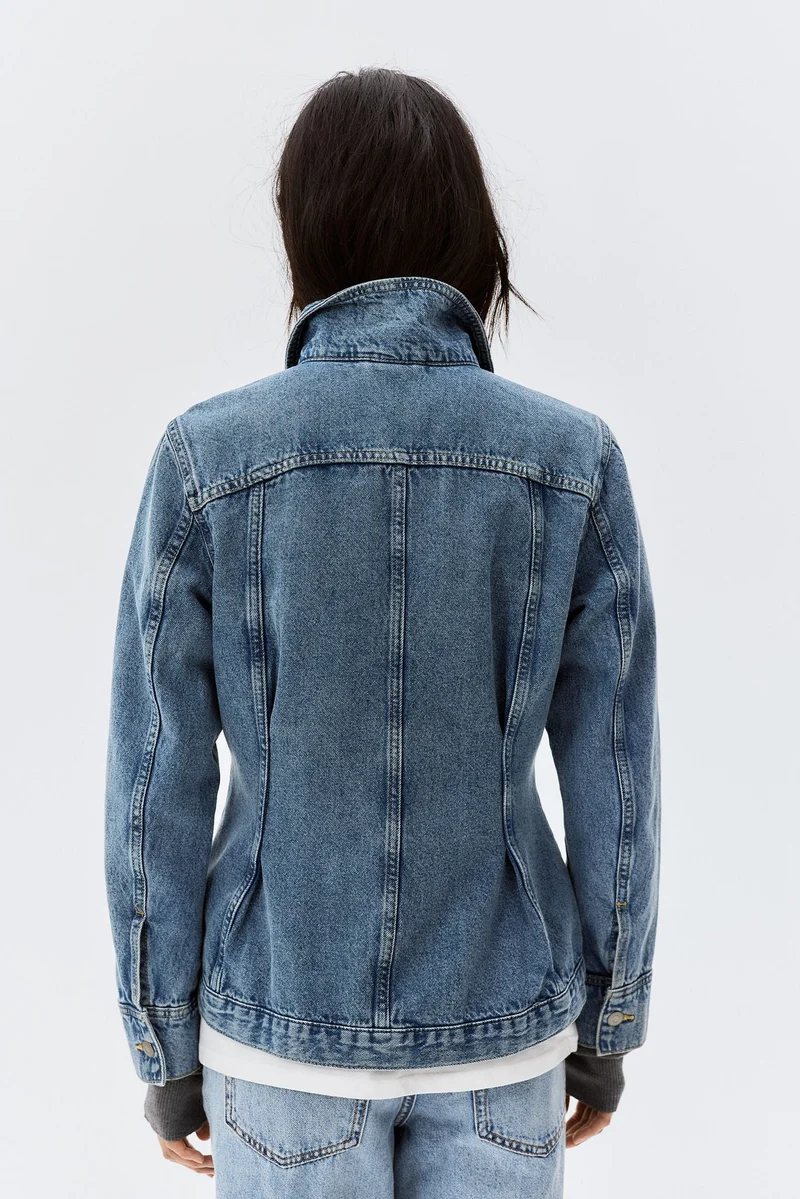 اتش اند ام Tapered-waist denim jacket