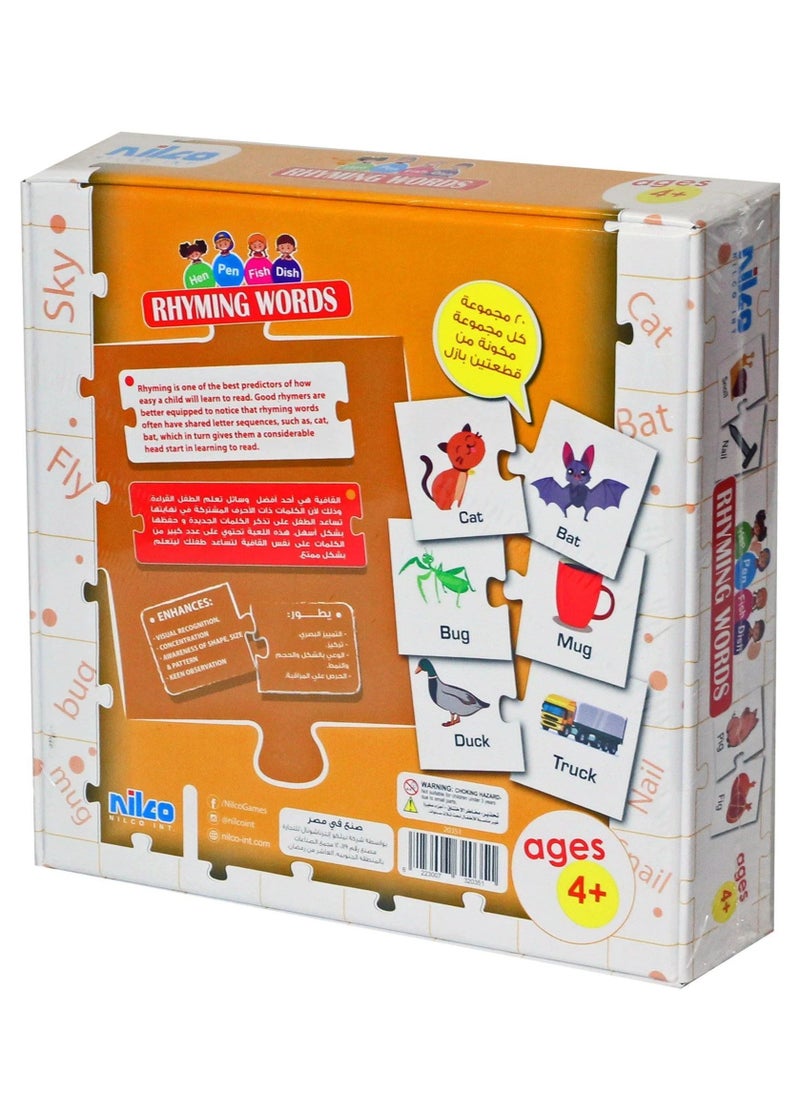 Generic - Nilco 20351 Learn Rhyming Words Card Game - Image 1