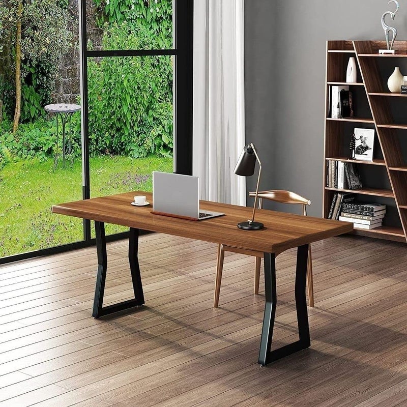 HIRVALL Metal Table Legs 28Height 177Wide Heavy Duty Desk Legs DIY Furniture Legs for Dining TableCoffee TableOffice Desk MShape only Legs - Image 2