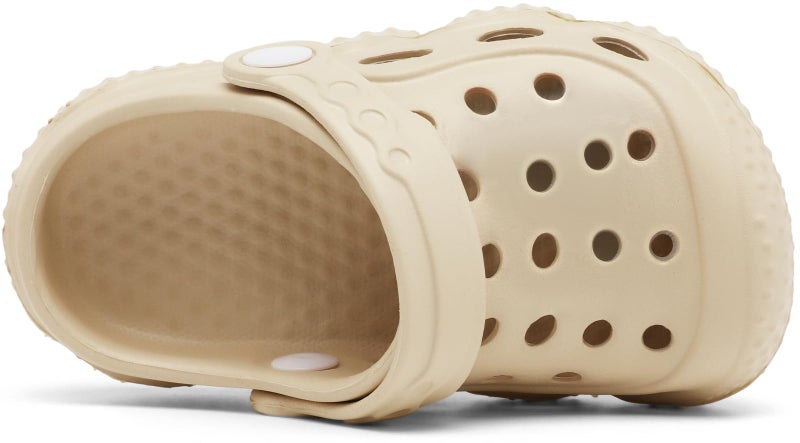 INMINPIN Kids Girls Boys Clogs Garden Shoes Toddler Slides Sandals Children Water Shower Beach Pool Slippers Indoor Outdoor,Toddler 9,Beige - Image 4