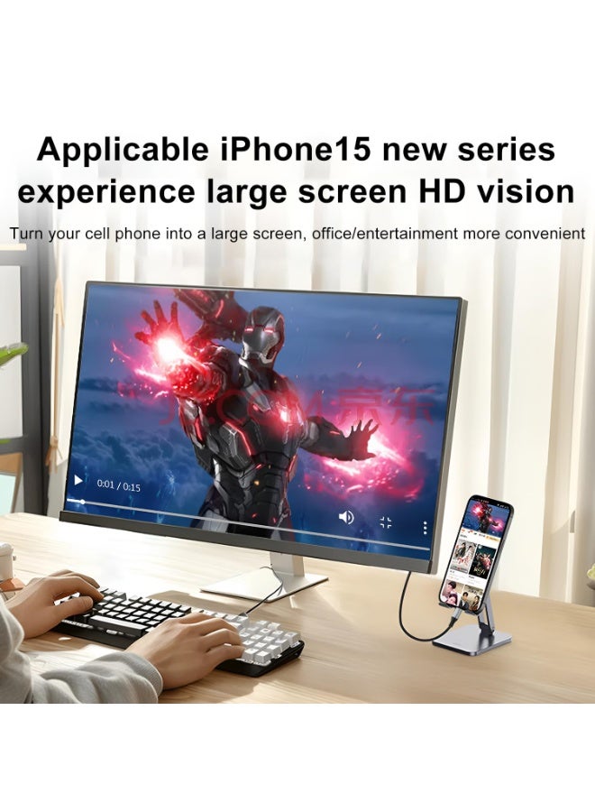 igeekwell USB C to DisplayPort 2.1 Cable 16K@30Hz 8K@120Hz 40Gbps Thunderbolt 4/3 to DisplayPort Cord Alu Braided Compatible iPhone 16/15 Pro Max, Galaxy S24, MacBook Pro/Air, iPad, Mac mini, XPS, 10FT,3M,1 PACK - Image 5