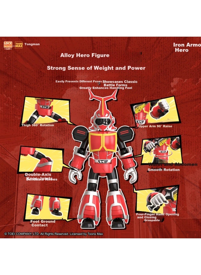 Ldcx Iron Armor Hero Iron Armor Xiaobao Blind Box Series 1 Kabuda Toy Figure Assembly Display Model Full Set - Image 3
