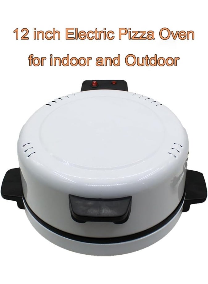 MUNTAQI Electric Pizza Oven – 12 Inch Arabic Bread Maker Machine, Multi-Function Non-Stick Electric Pizza Maker for Roti, Pita, Flatbread, Tortilla, Manakish, Lahmacun, Chapati & More – Fast Heating Countertop Cooker - Image 3