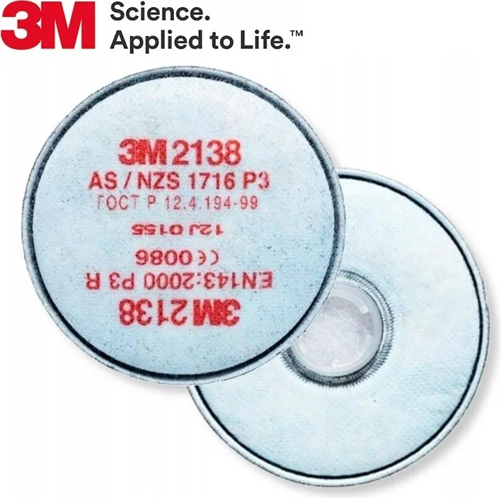 3M ™ 2138 Particulate Filter (Bayonet Mounted, P3 R Filter)