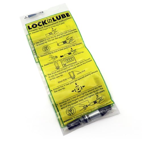 LockNLube® Coupler Rebuild Kit 3-Pack. Extend The Life of Your Grease Coupler by Replacing The Seal and Steel Jaws. Get Back to greasing Faster with Less Downtime! - Image 5