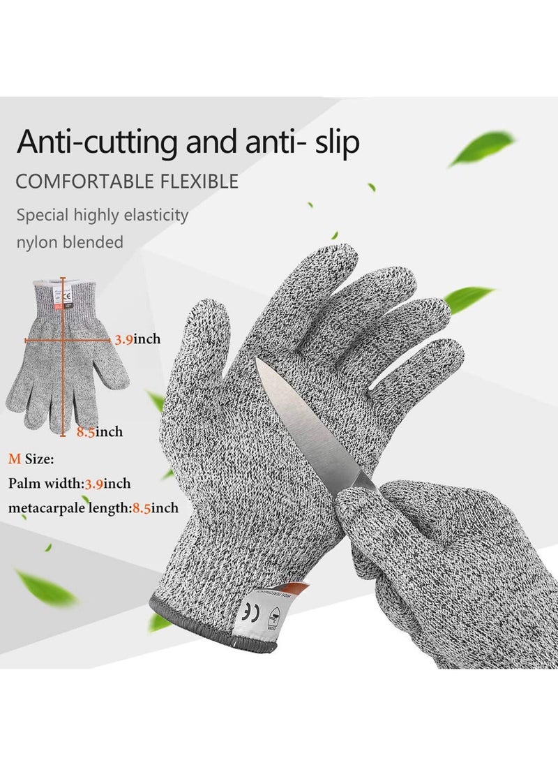 Beauenty - Poyster Shucking Knife Set with Wooden Handle u0026 Protective Gloves Oyster Shucker Tool for Safe and Efficient Shell Opening-(M) - Image 1