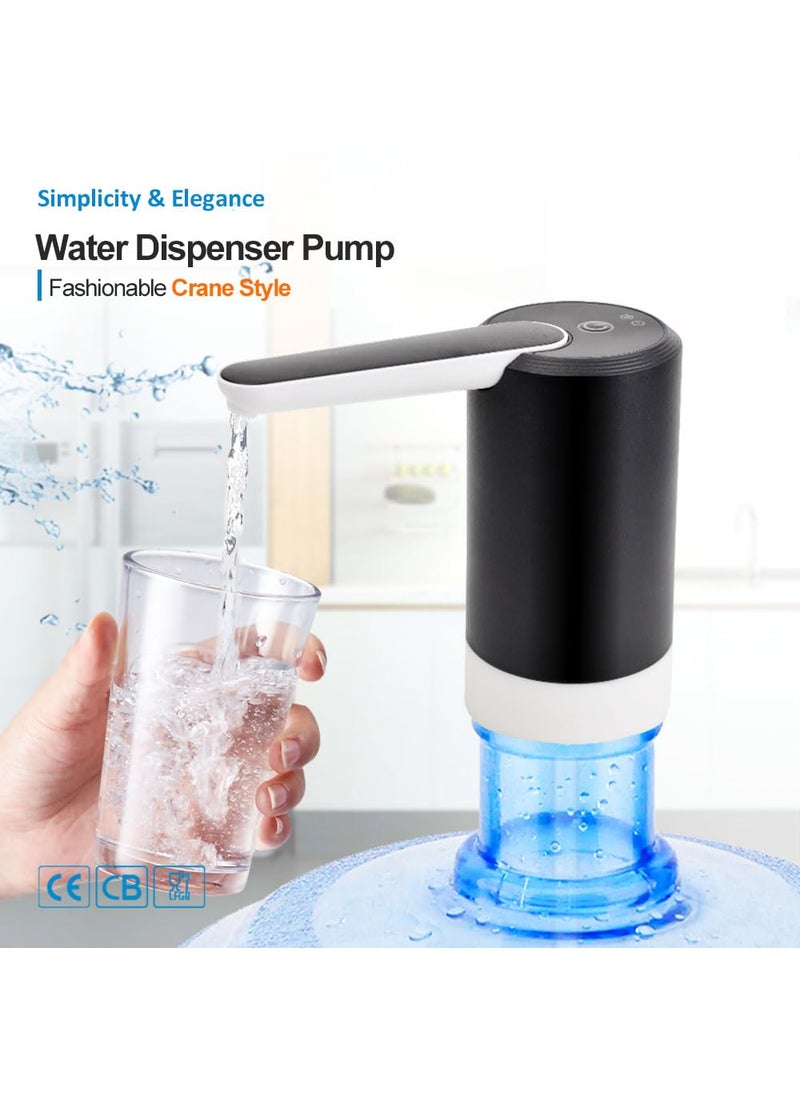 Konquer TimeS Konquer TimeS KTS Automatic Wireless Water Can Dispenserwith BPA Free Food Grade Silicone Hose and with 2 Modes of Water DispencingRound  - Image 2