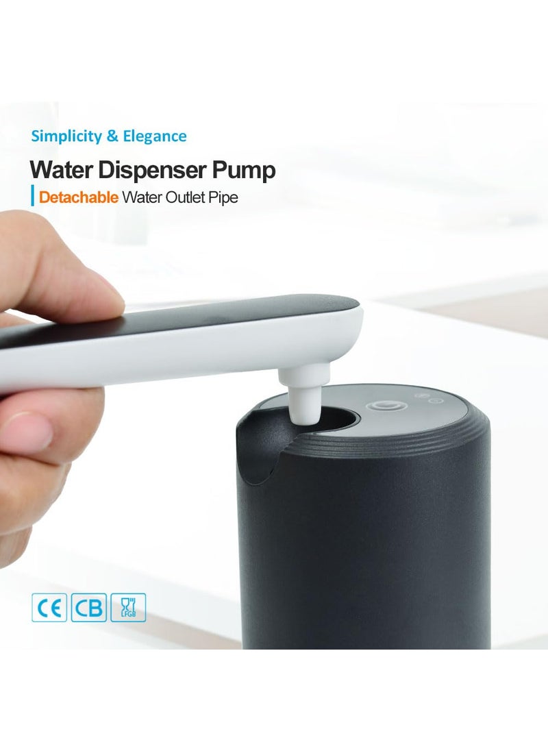 Konquer TimeS Konquer TimeS KTS Automatic Wireless Water Can Dispenserwith BPA Free Food Grade Silicone Hose and with 2 Modes of Water DispencingRound  - Image 5