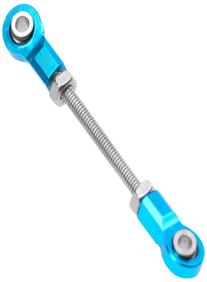 Vgoohobby Front Steering Link Rod Servo Link Linkages with 28T Servo Arm Compatible with WLtoys 1/28 K969 K979 K989 K999 P929 P939 Mini-Q Mini-Z RC Car (Blue) - Image 3