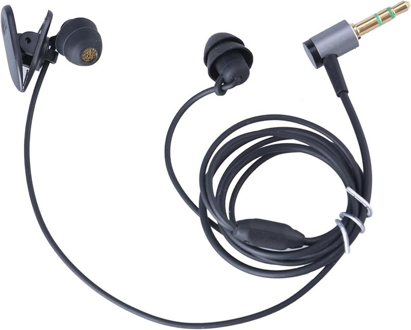 Black 3.5mm In Ear Headphones with Dynamic Bass Noise Isolation Water Resistant Earbuds - Image 4